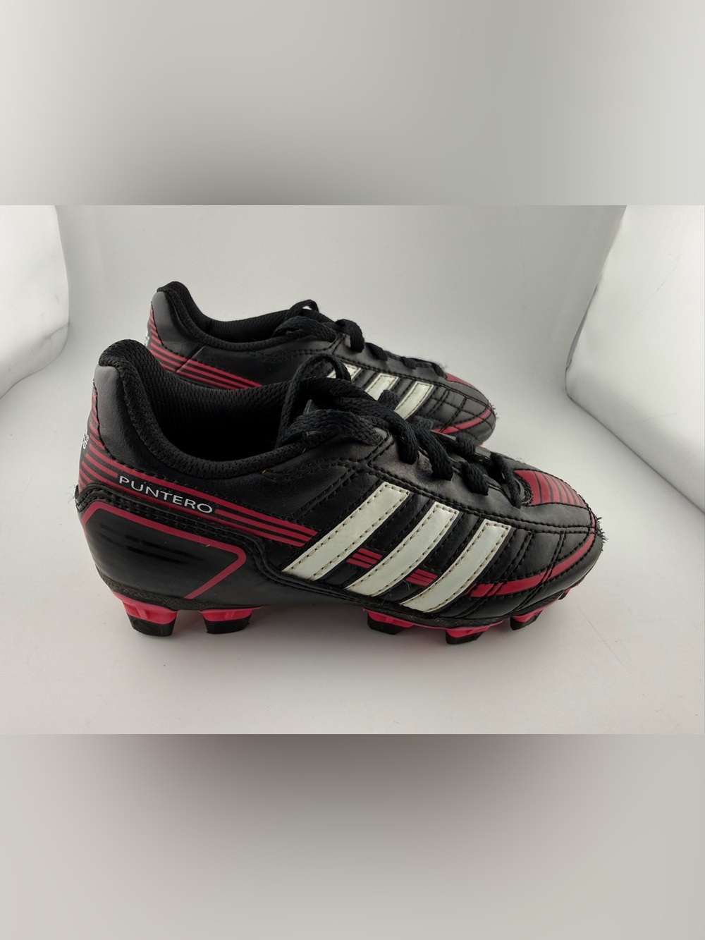 Adidas Puntero VI TRX FG Kids Youth Soccer Cleats - Size 11K Black Pink